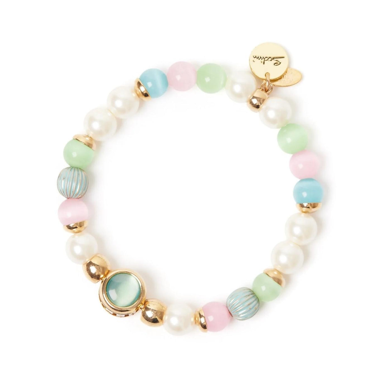 Bracciale Elastico Perle, Sfere e Cabochon Tarocchi