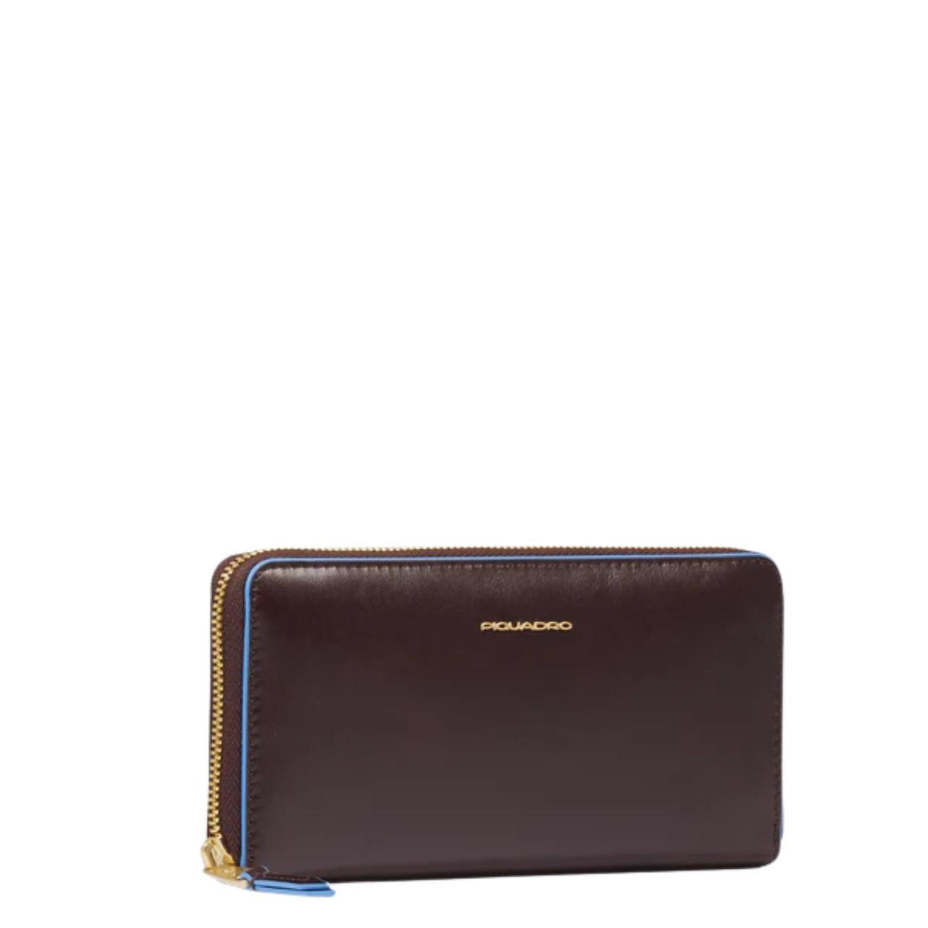 Portafogli donna grande con zip
