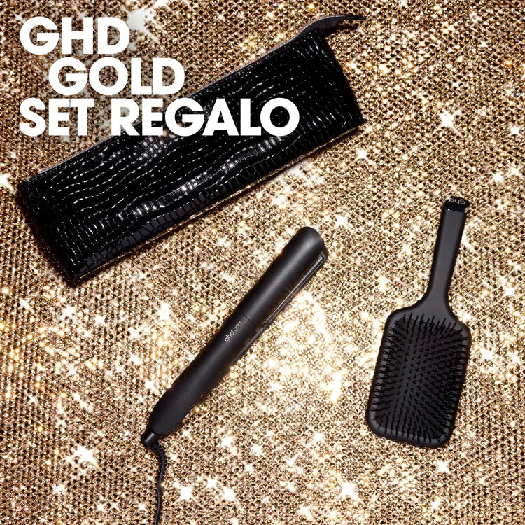 Cofanetto Styler ghd gold® Gift Set - piastra per capelli professionale + paddle brush