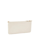 Horizontal Flat Bag in Pelle