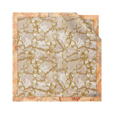 Foulard Geo Chain in Seta