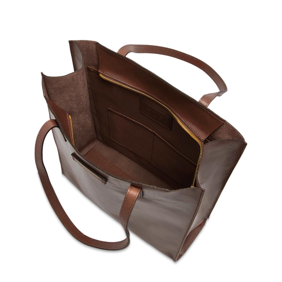 Borsa Shopper in Pelle MIRRA