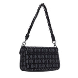 Borsa a Spalla Jacquard con Logo