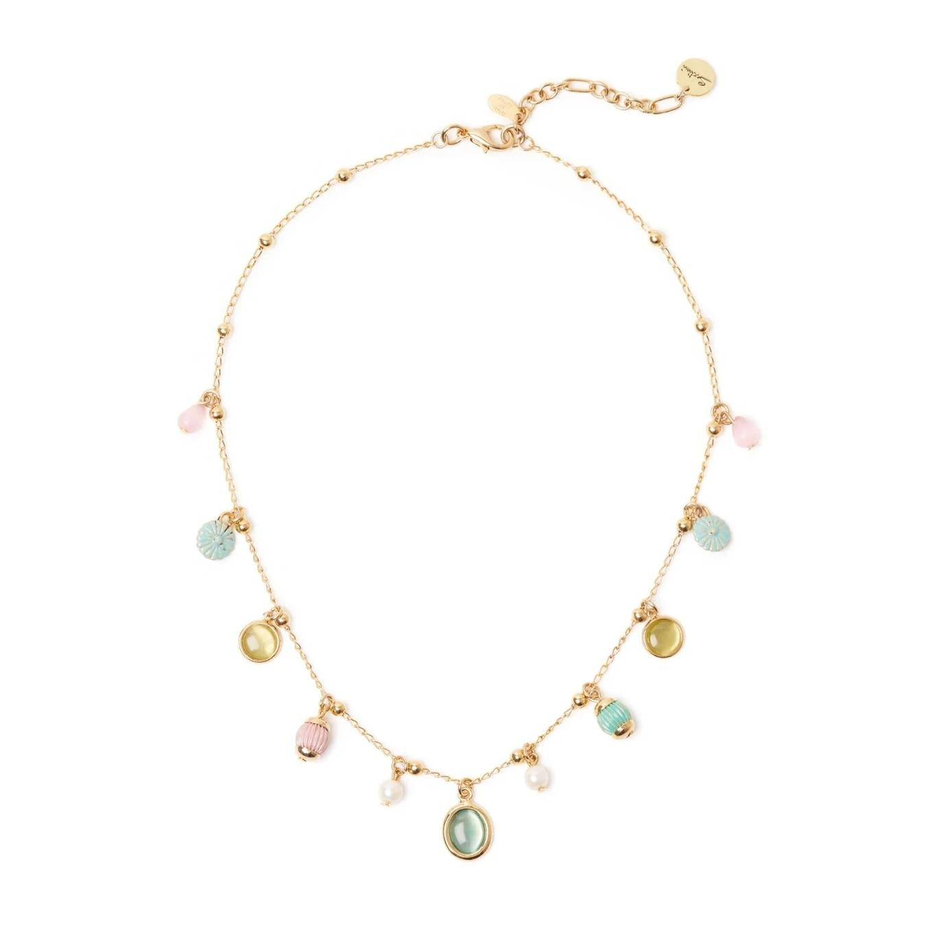 Collana corta mini sfere e piccoli pendenti Tarocchi