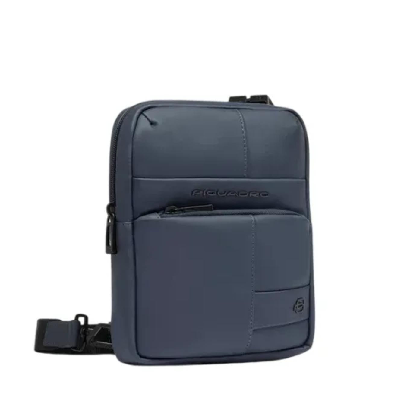 Borsello Uomo Porta iPad®mini in Tessuto Gommato