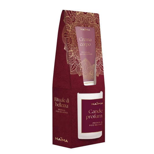 Cofanetto Crema Corpo + Candela Profumata Peonia & Fico Selvatico