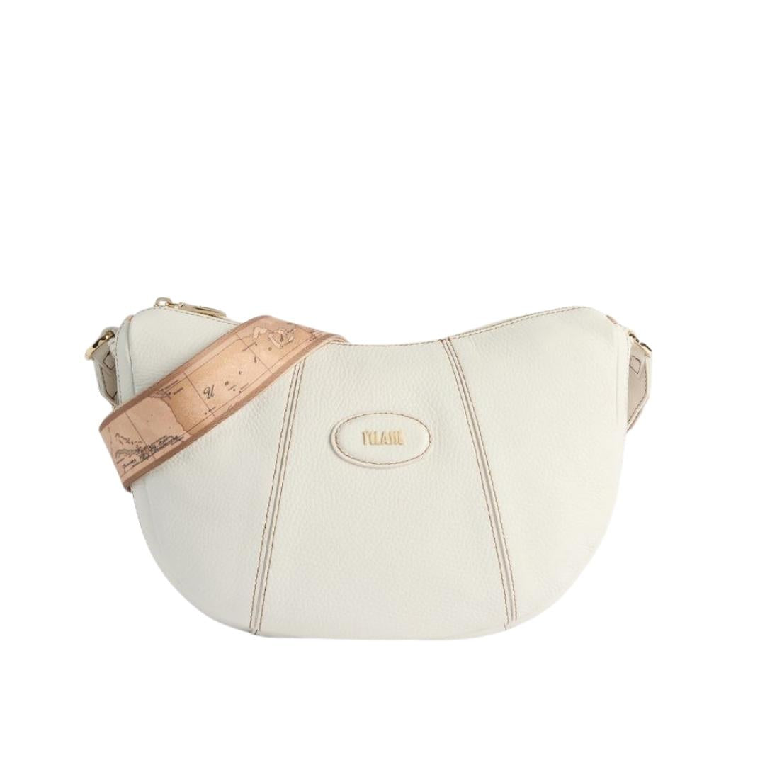 Rodeo Leather Tracolla Mezzaluna in Pelle Granata