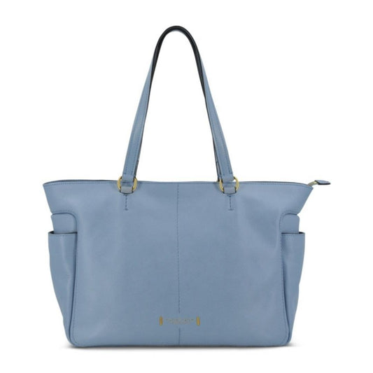 Borsa in Pelle Shopper con Tasche Laterali Letizia
