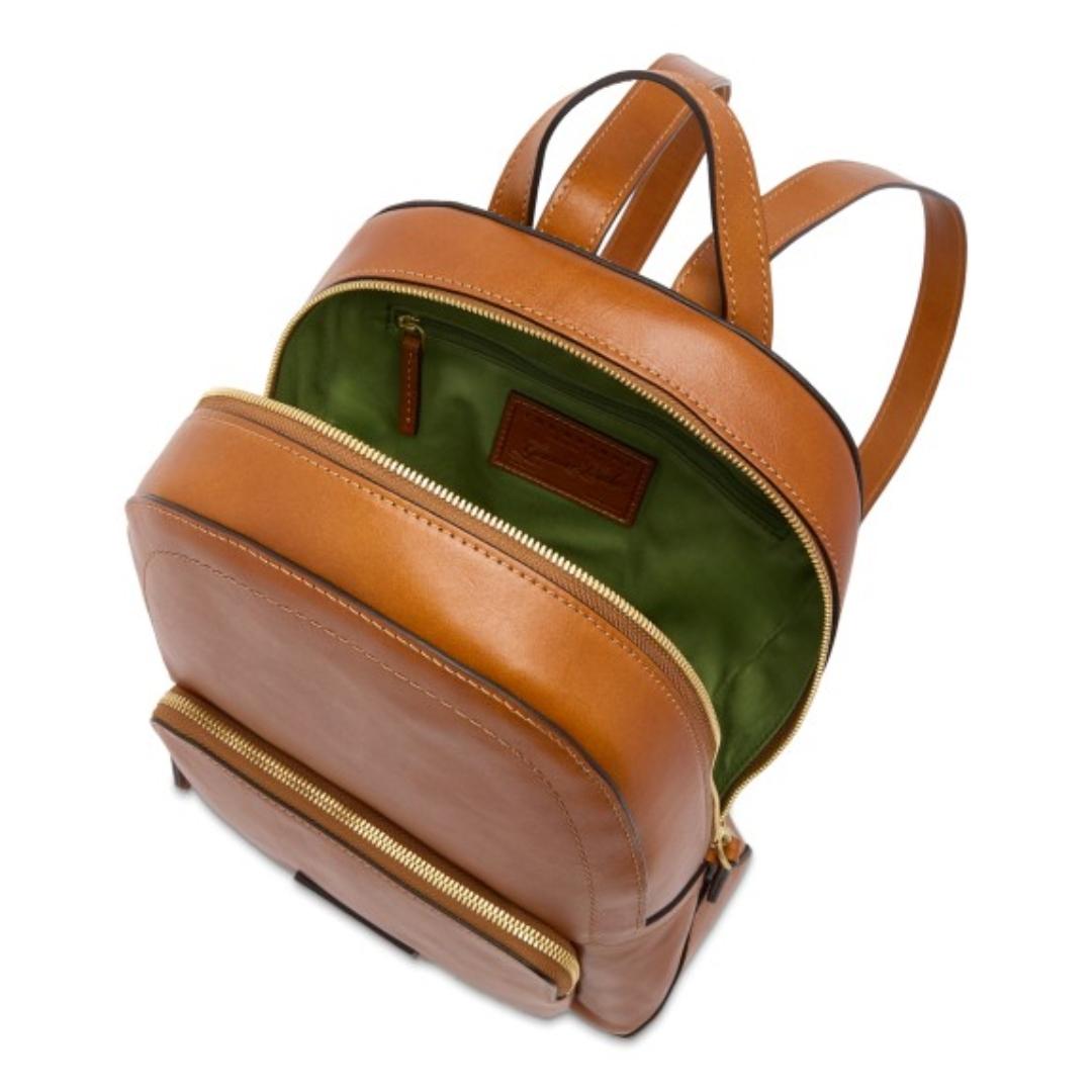 Zaino donna in pelle con tasca frontale Larissa