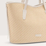 New Never Without Bag Bicolor Straw Large