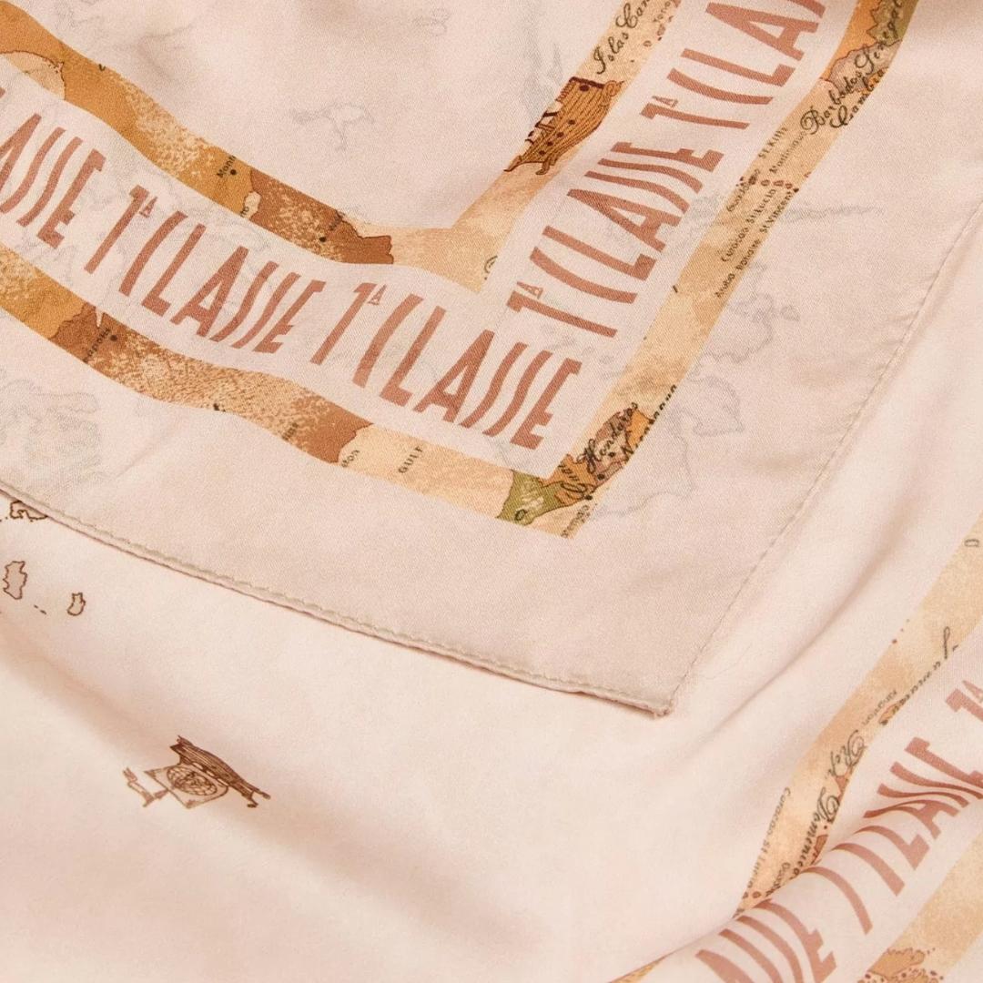 Foulard con Logo e Cornice Geo Classic