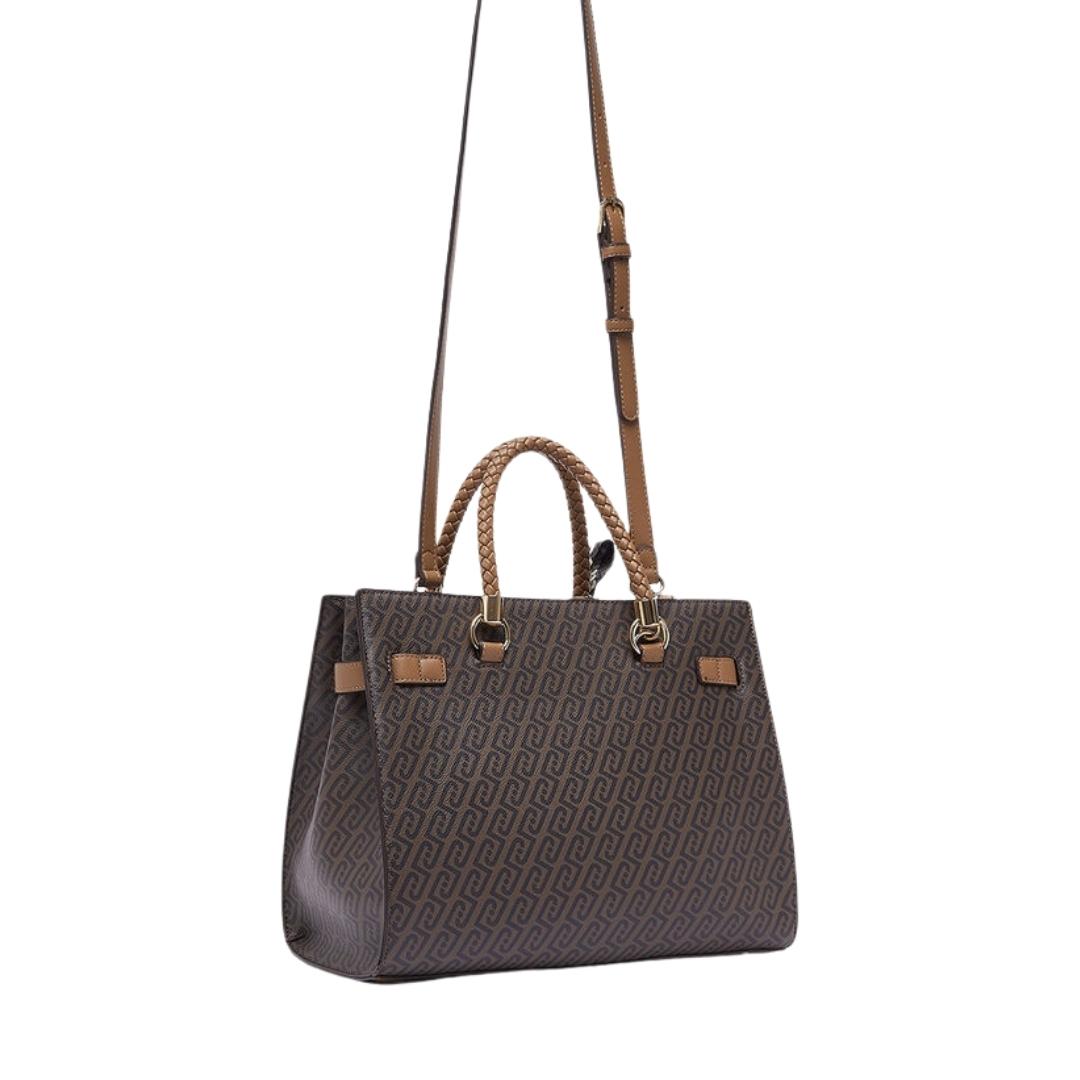 Borsa Satchel Media con Foulard