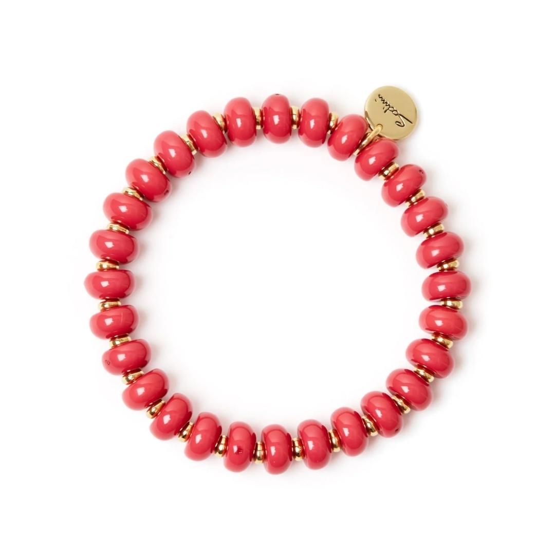 Bracciale elastico bonbon e anellini Apuana