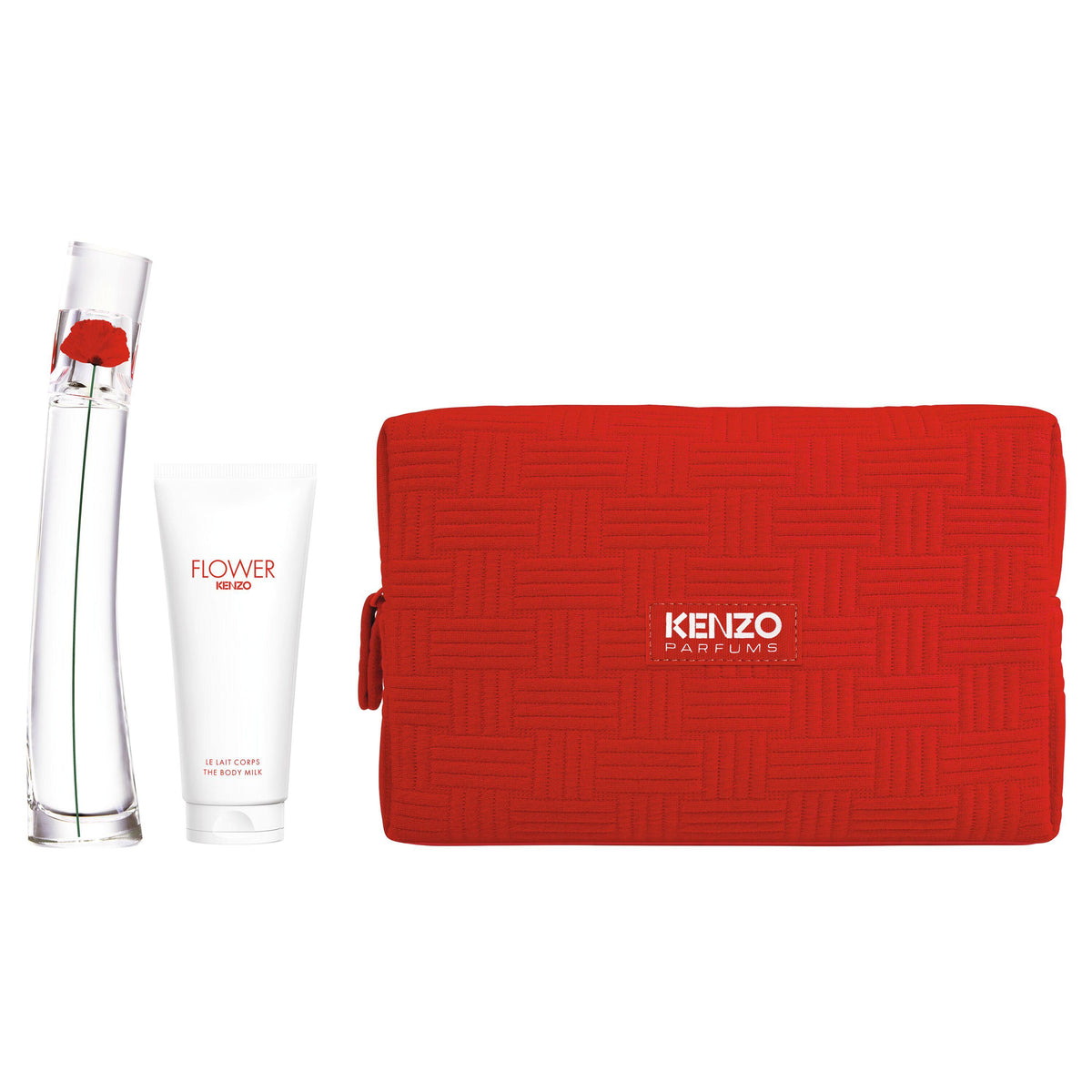 Cofanetto Flower by Kenzo Eau de Parfum, Latte Corpo e Pouch