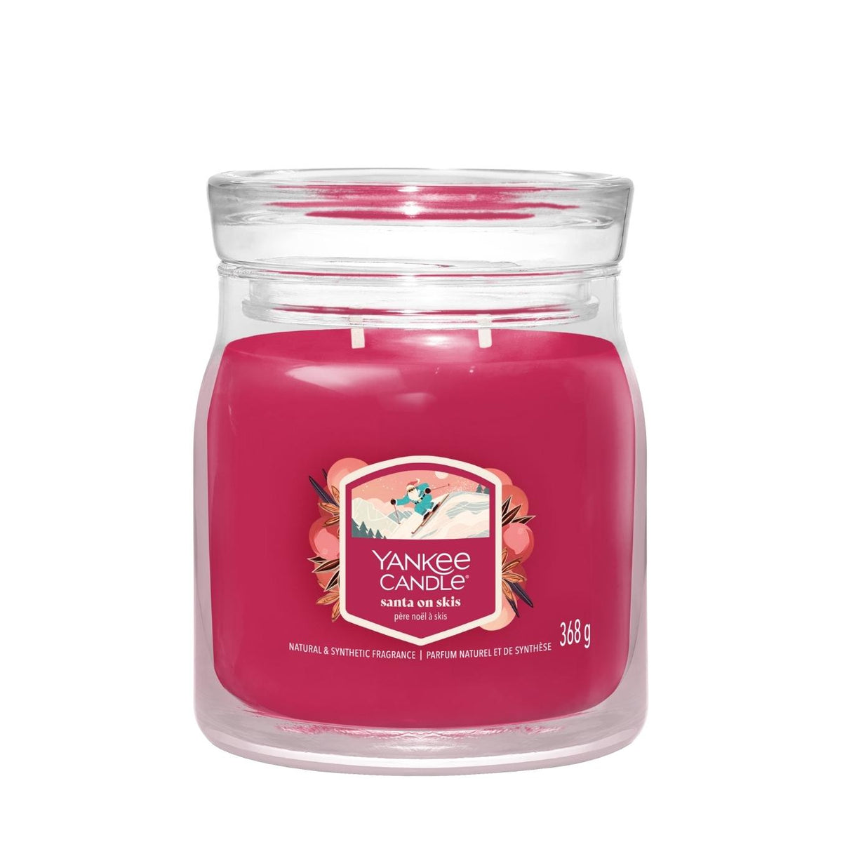 Jar Candles Signature Santa On Skis