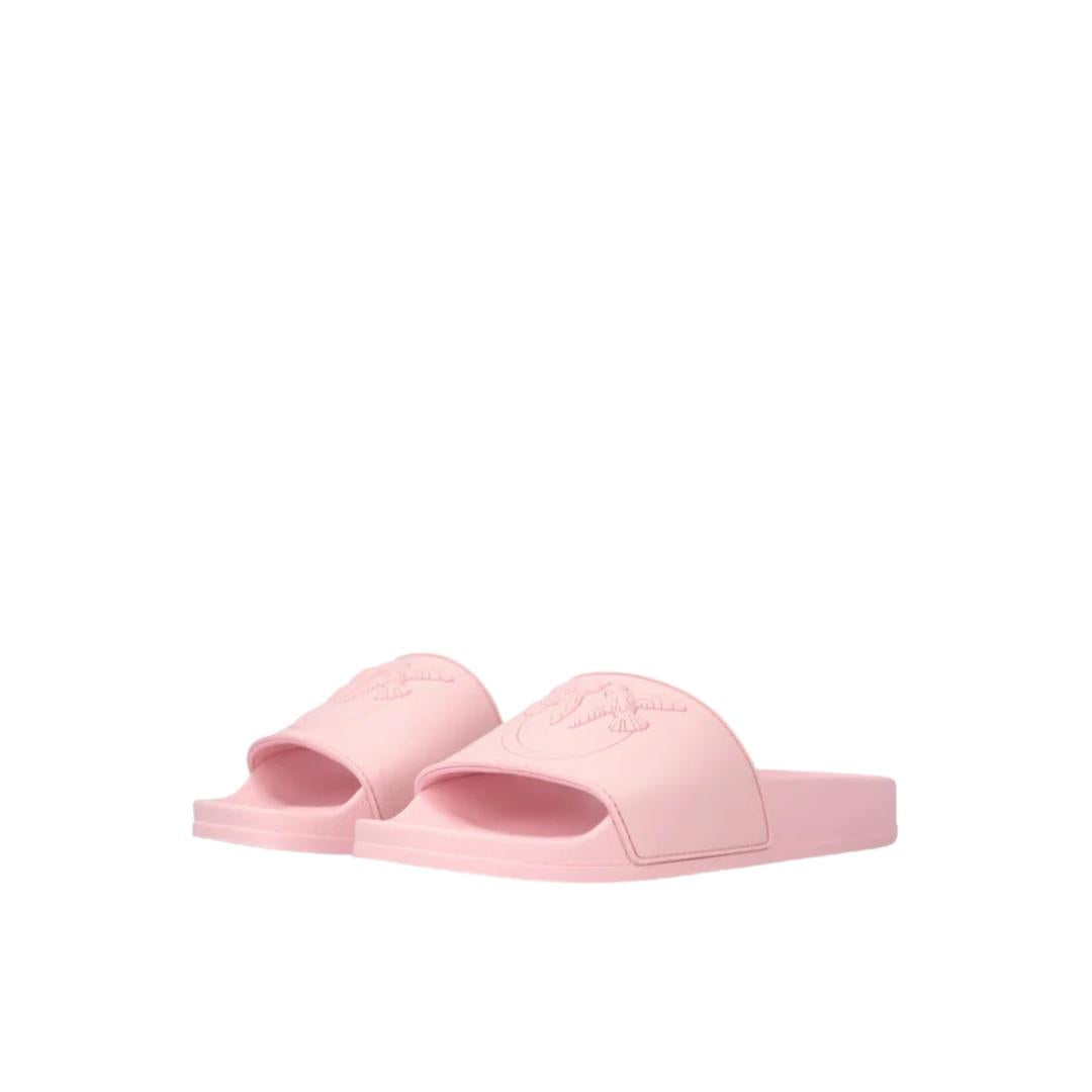 Ciabatte in Gomma con Maxi Logo Love Birds Pink