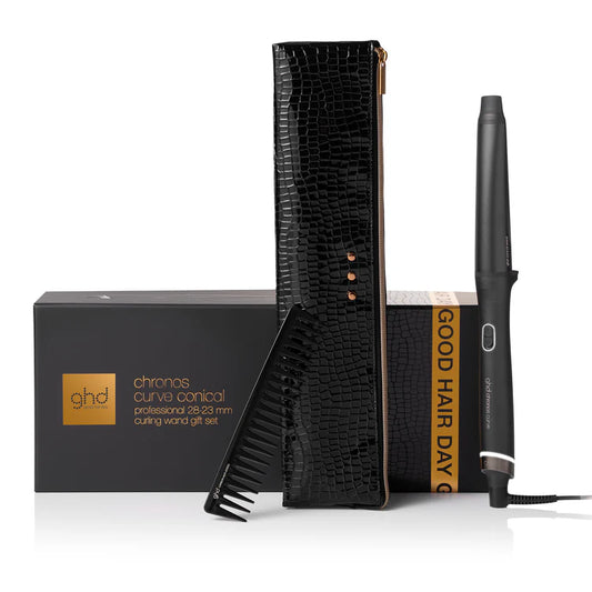 Cofanetto Arricciacapelli chronos curve conical Gift Set - arricciacapelli professionale + detangling comb