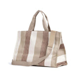 Borsa Tote L con Stripes