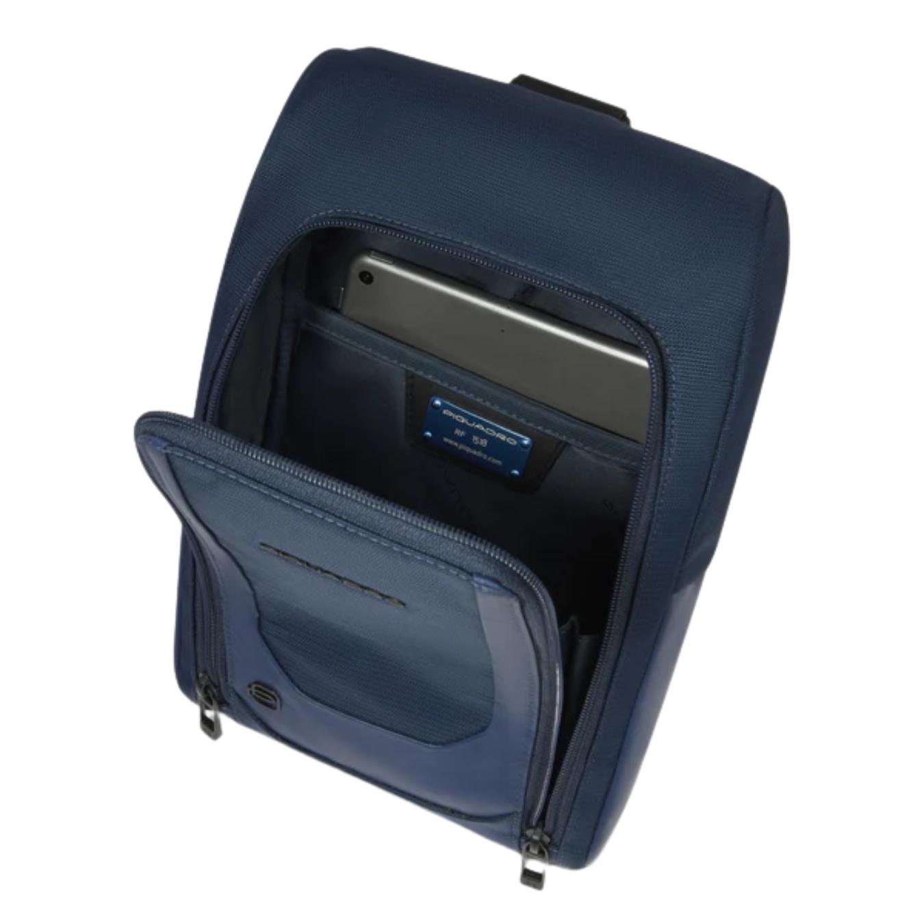 Zaino Monospalla Uomo in Tessuto Riciclato