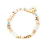Bracciale elastico boule, perline e charm Maresia