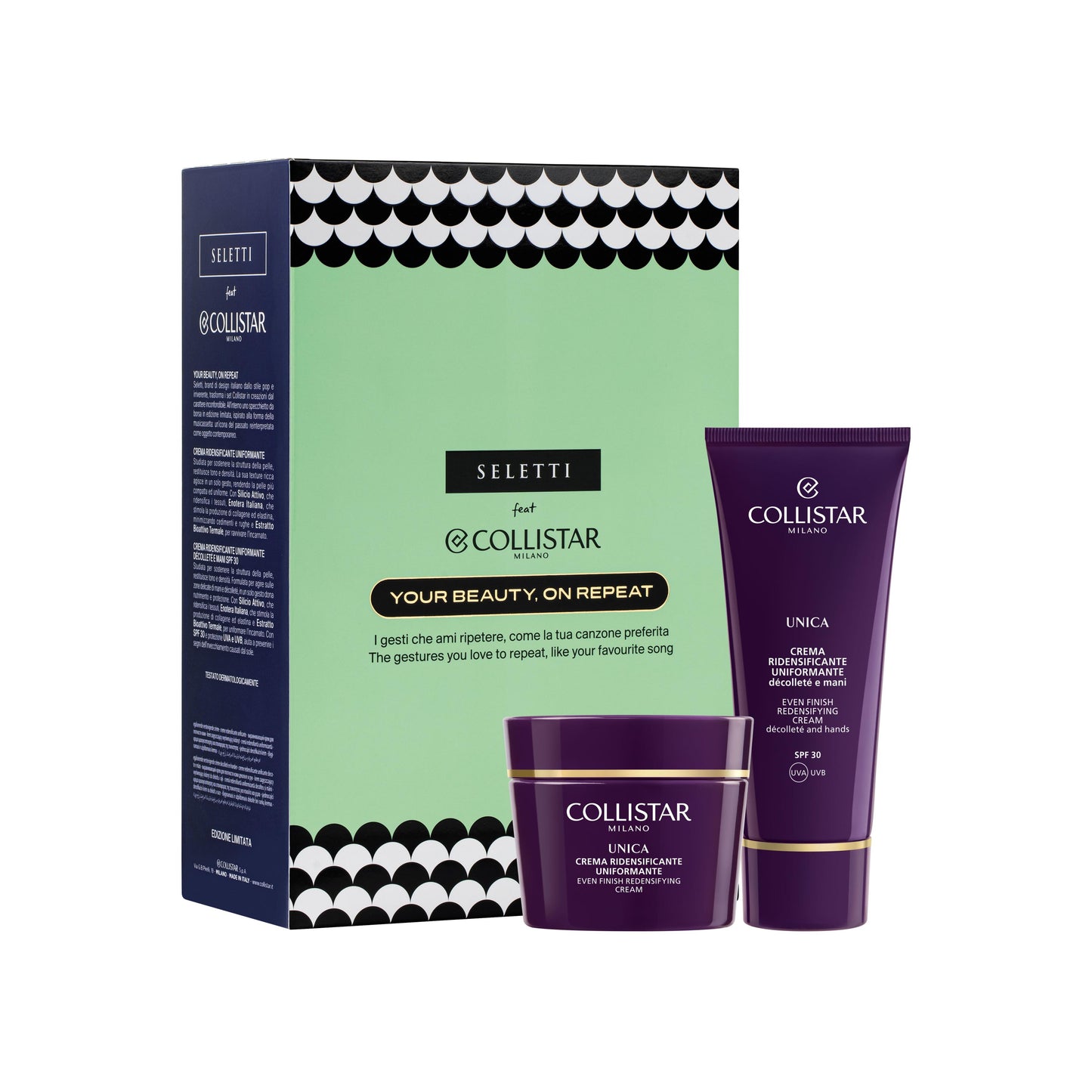 Cofanetto Unica Crema Ridensificante Uniformante 50 ml