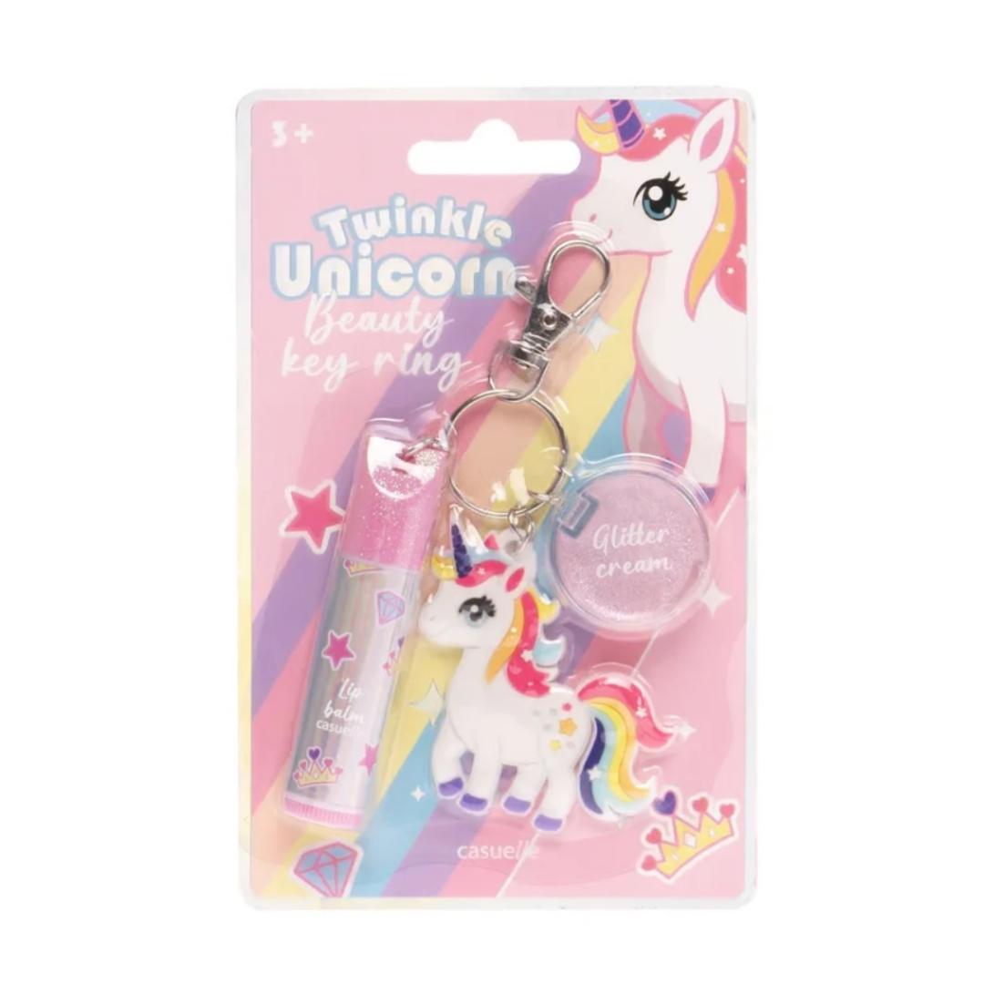 Portachiavi Lucidalabbra Scintillante Unicorno