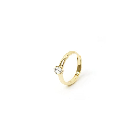 Anello Piccolo Cristallo Ovale Emilia