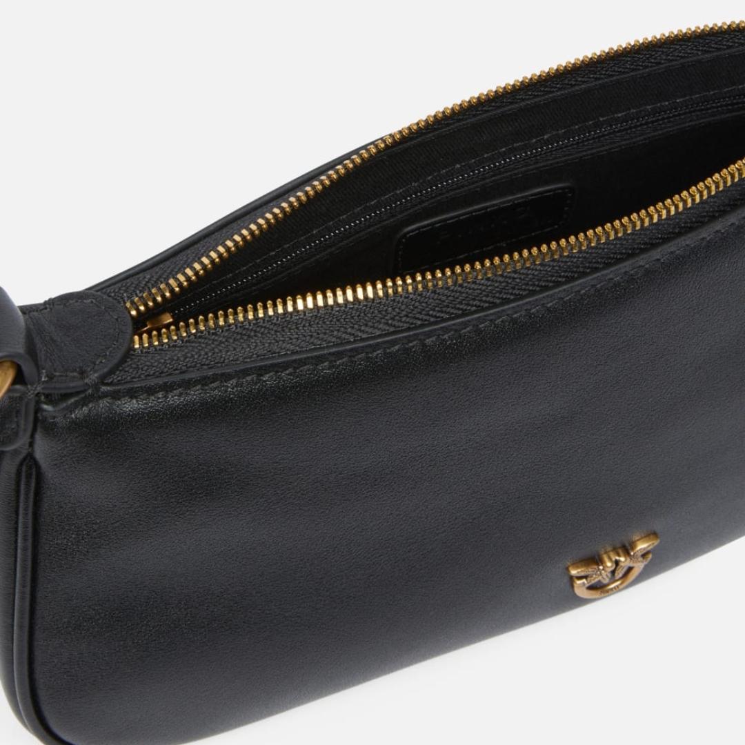 Borsa a Tracolla Mini Half Moon Baguette in Pelle