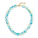 Collana corta beads a pasticca Rio Verde