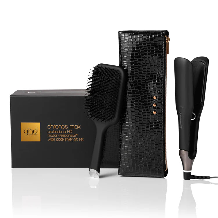 Cofanetto Styler ghd chronos max Gift Set - piastra per capelli professionale + paddle brush