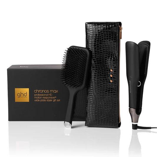 Cofanetto Styler ghd chronos max Gift Set - piastra per capelli professionale + paddle brush