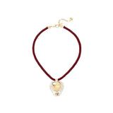 Collana Corta Cuore Cristalli Ember
