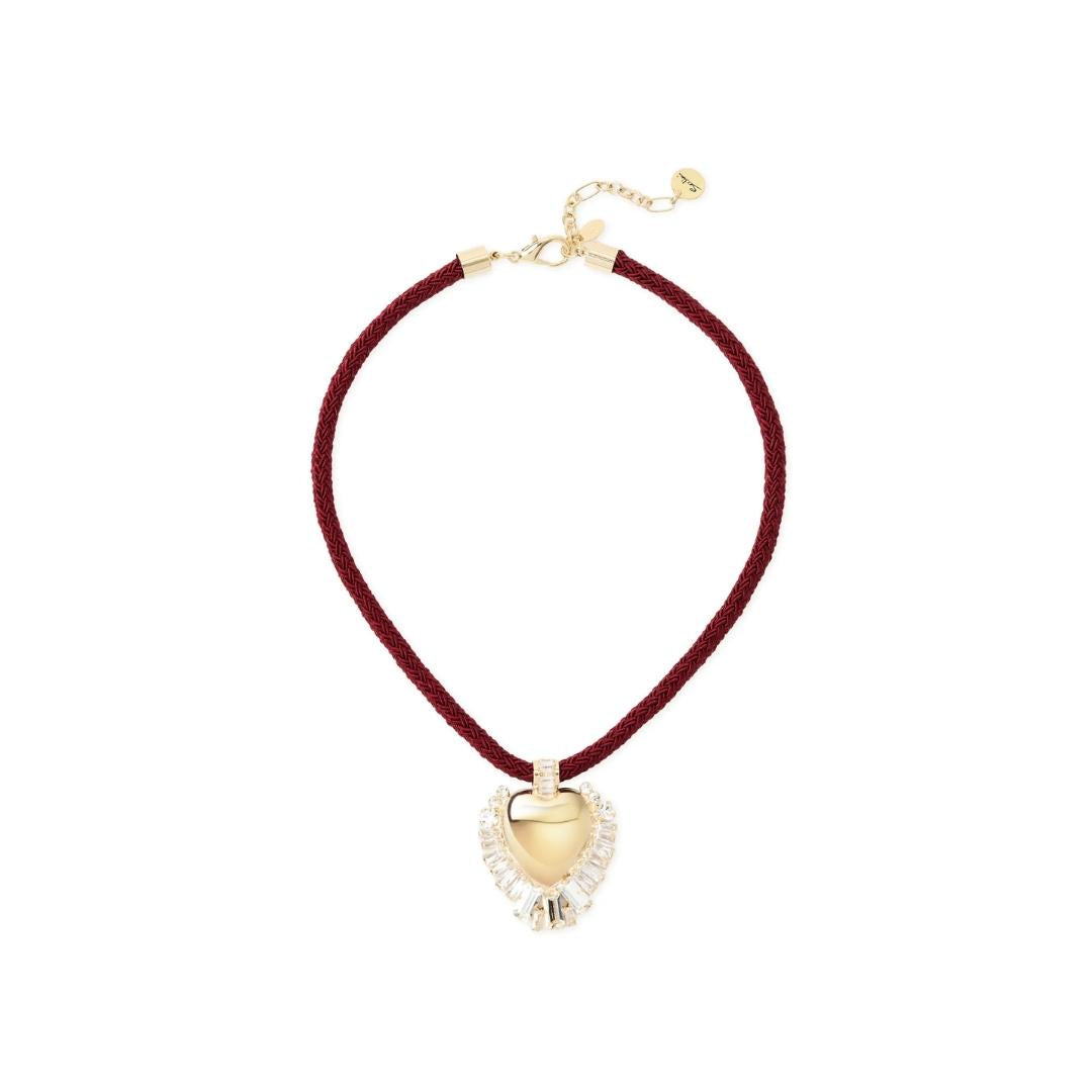 Collana Corta Cuore Cristalli Ember