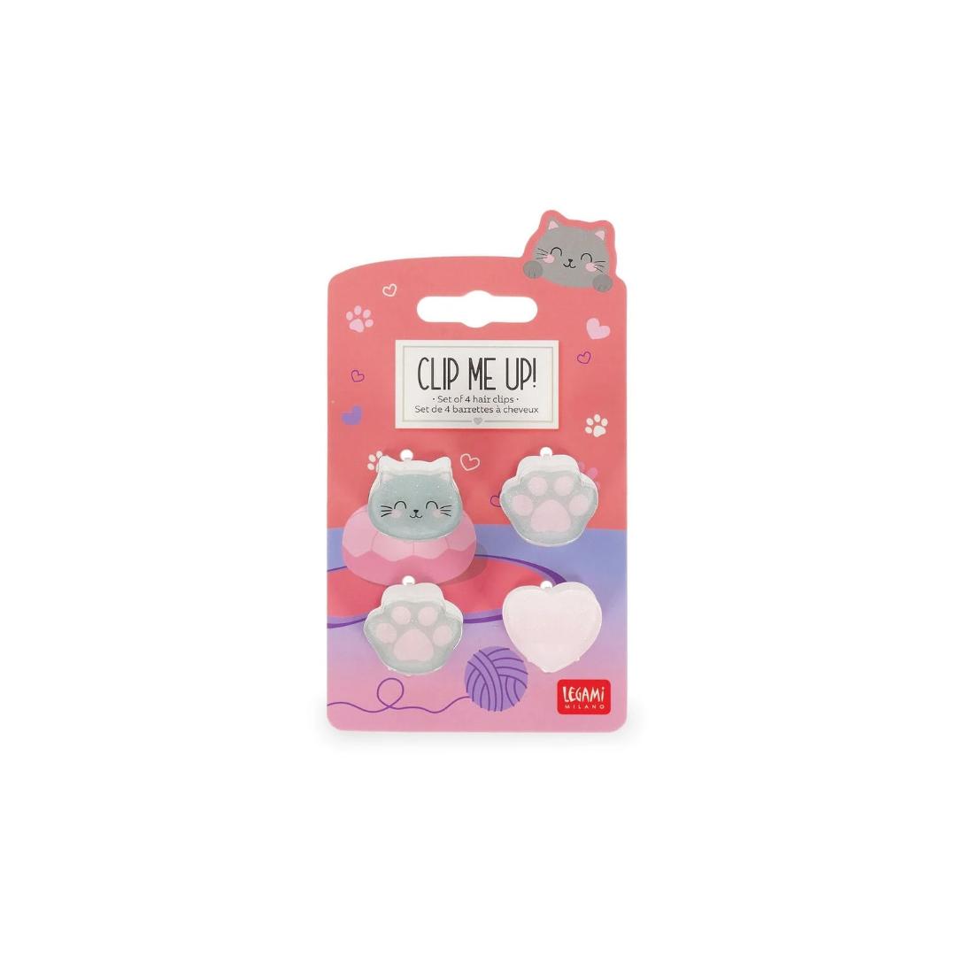 Set di 4 Mini Mollette per Capelli Clip Me Up