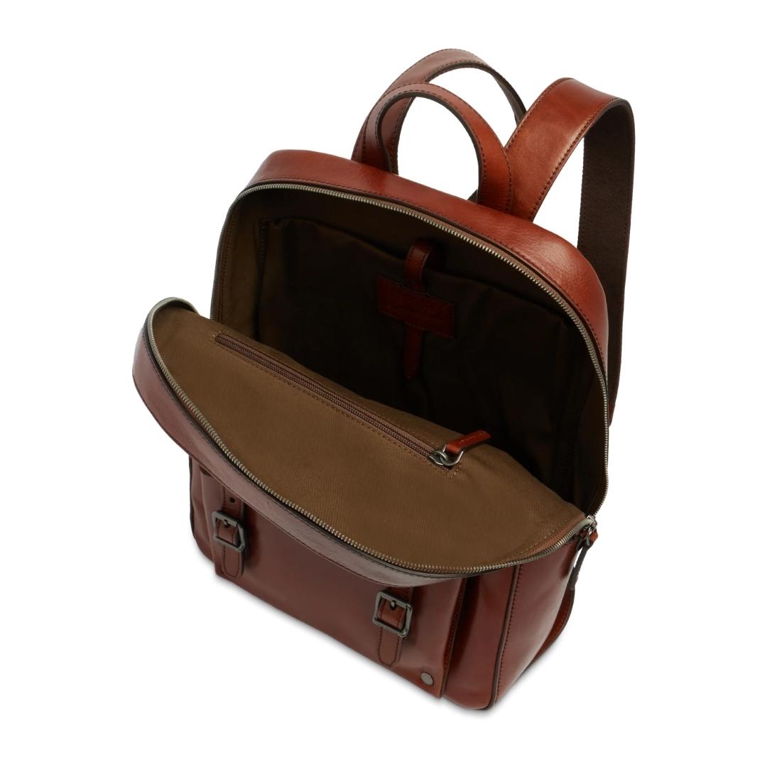 GALILEO Zaino in Pelle Porta PC Uomo una Zip