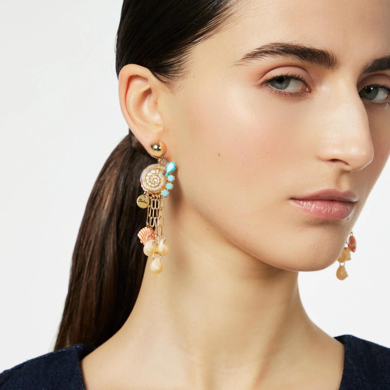 Orecchini Chiocciolina e Catenelle Ondina