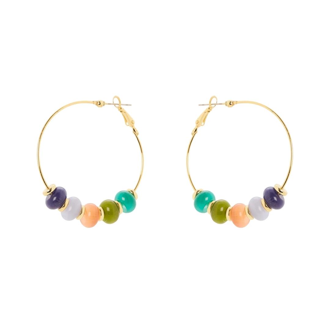 Orecchini Cerchio e Boule Ecrasé Modern Muse
