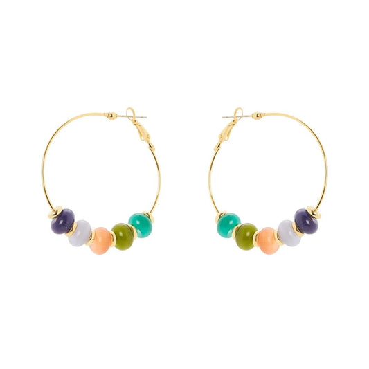 Orecchini Cerchio e Boule Ecrasé Modern Muse