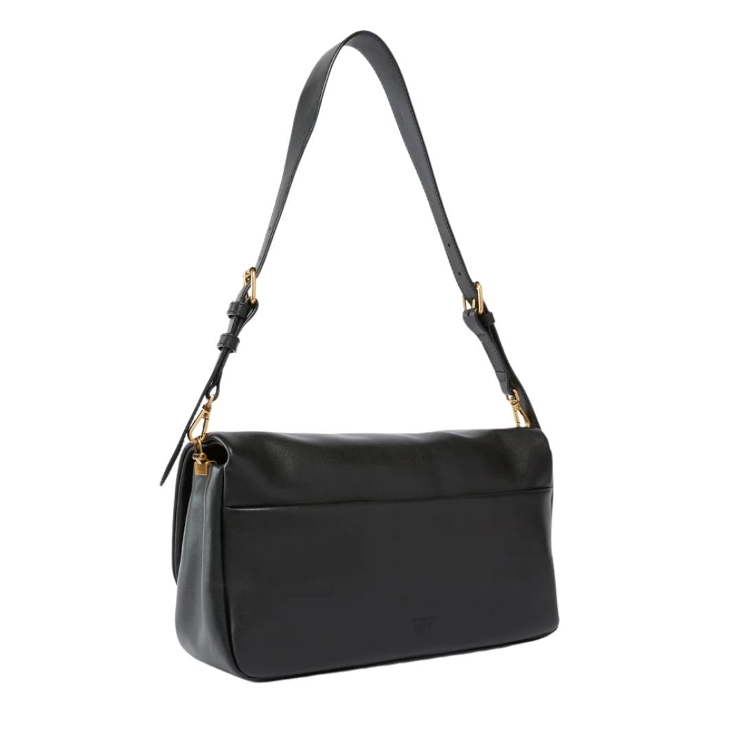 Borsa a tracolla media Love Bag Click Soft Horizontal Handle in pelle