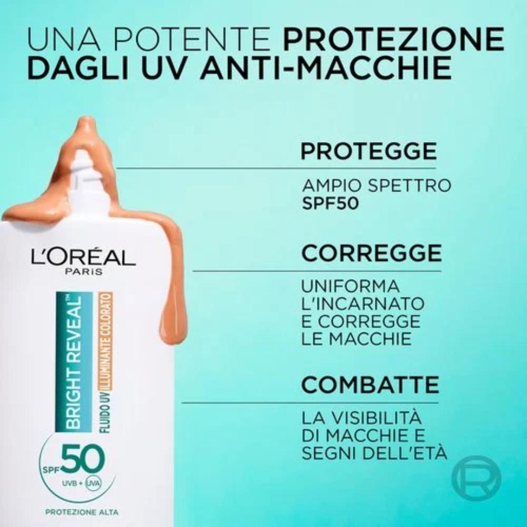 Fluido UV Anti-Macchie SPF 50+  Bright Reveal