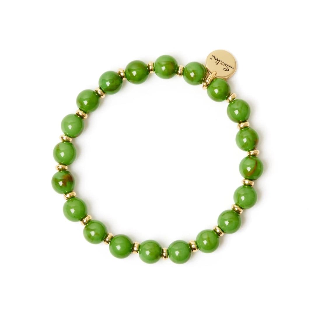 Bracciale elastico boule verde Apuana