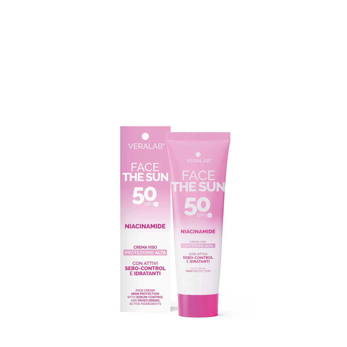 FACE THE SUN ACIDO IALURONICO Crema viso SPF50 con attivi antiage e idratanti