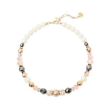 Collana Corta Perle e Brillanti Elementi Hera