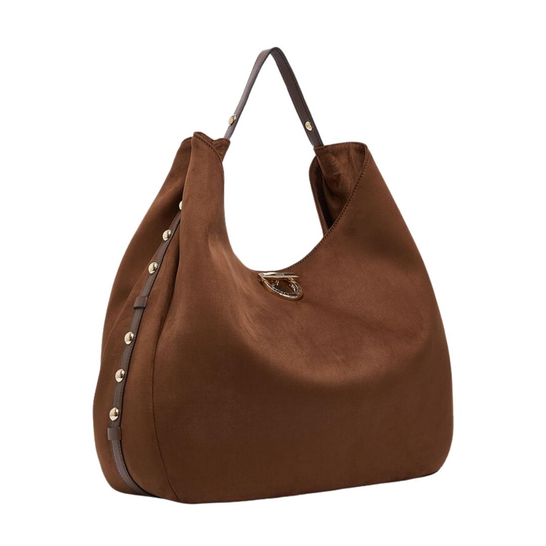 Borsa Hobo Grande con Borchie