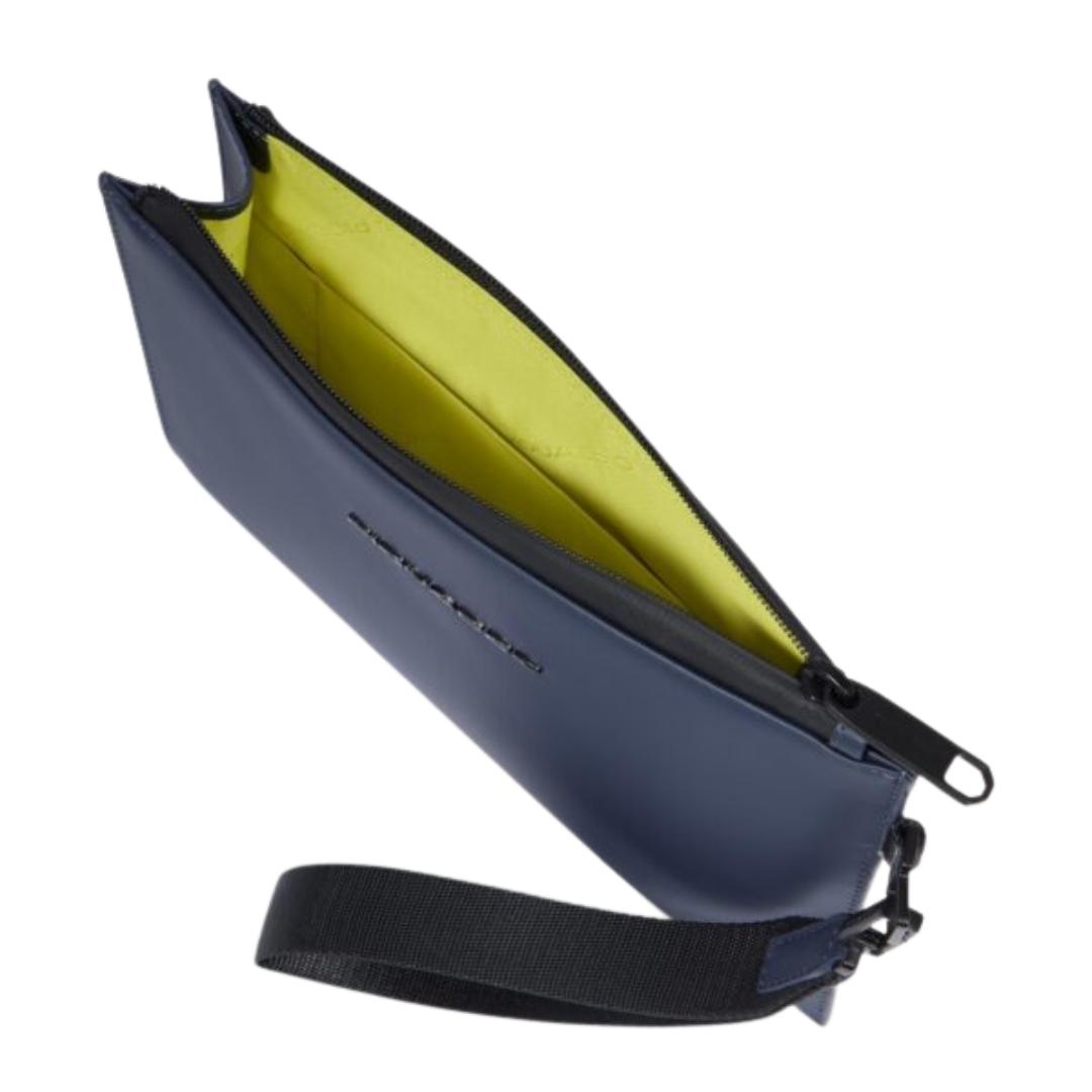 Pochette Piatta in Tessuto Gommato