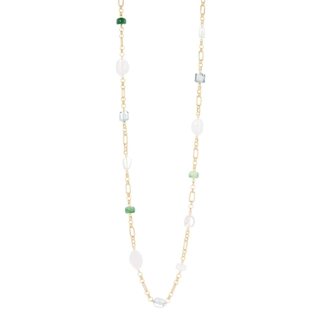 Collana lunga a beads incatenate Rio Verde