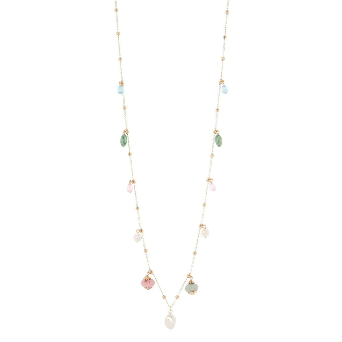Collana lunga con piccoli pendenti Tarocchi
