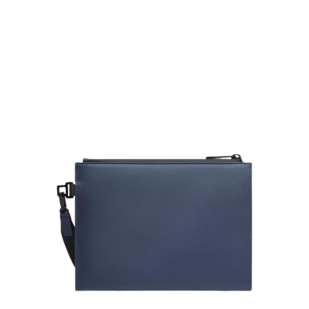 Pochette Piatta in Tessuto Gommato