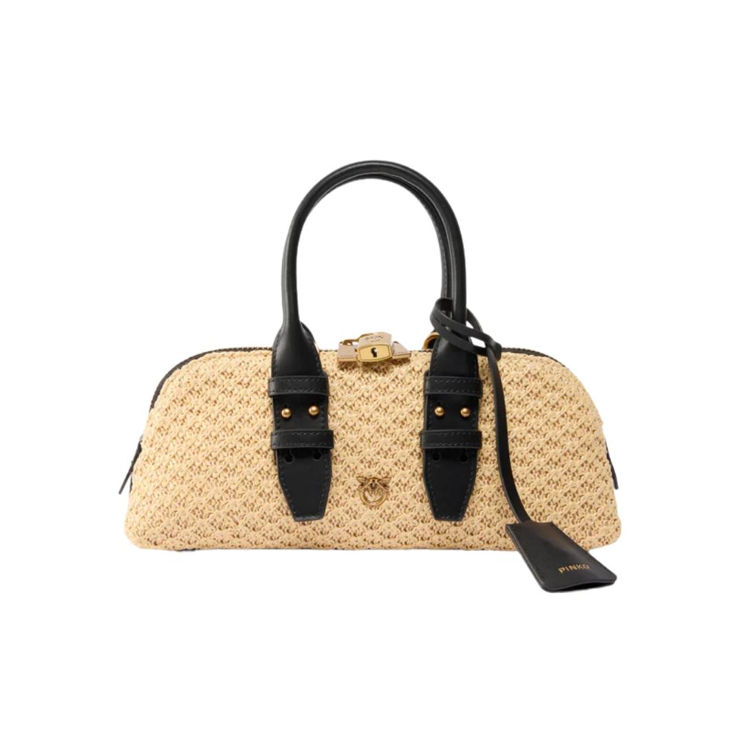 Borsa piccola a mano Escape Bag Horizontal in rafia