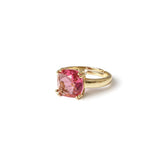 Anello con cristallo geometrico Infinity